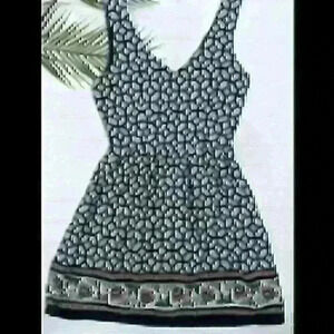 One Clothing Navy Floral Printed Sleeveless Dress